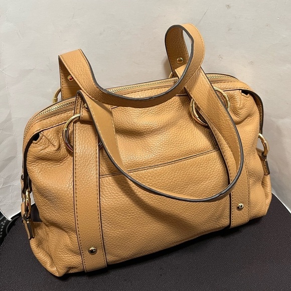 Michael Kors Pebbled Leather Satchel Bag - Picture 12 of 16